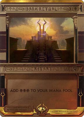 Dark Ritual card from Masterpiece Series: Amonkhet Invocations