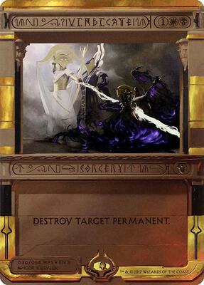 Vindicate card from Masterpiece Series: Amonkhet Invocations
