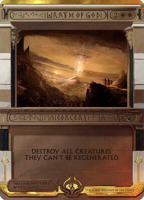 Wrath of God card from Masterpiece Series: Amonkhet Invocations