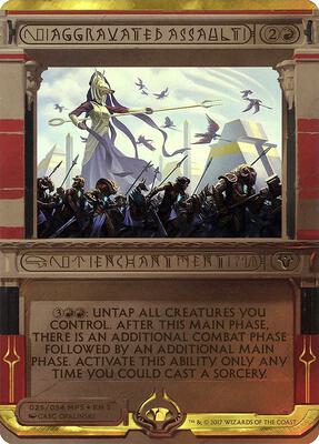 Aggravated Assault card from Masterpiece Series: Amonkhet Invocations