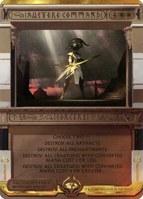 Austere Command card from Masterpiece Series: Amonkhet Invocations
