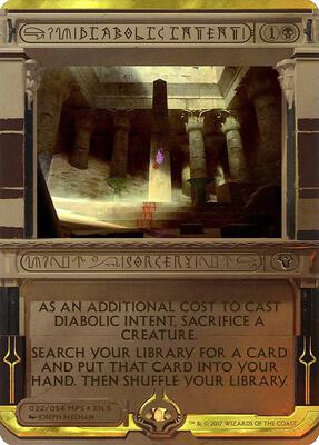 Diabolic Intent card from Masterpiece Series: Amonkhet Invocations