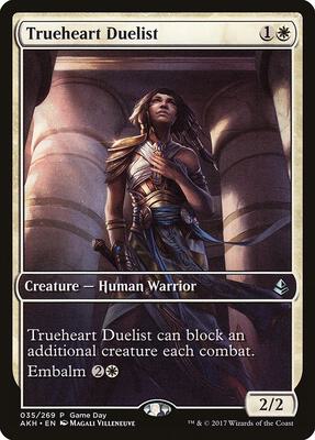 Trueheart Duelist card from Game Day & Store Championship Promos