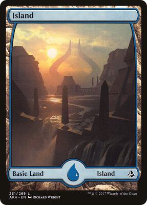 Island (251) - Full Art card from Amonkhet