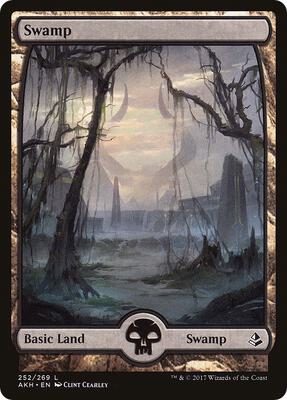 Swamp (252) - Full Art card from Amonkhet