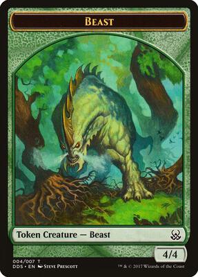 Beast Token card from Duel Decks: Mind vs. Might