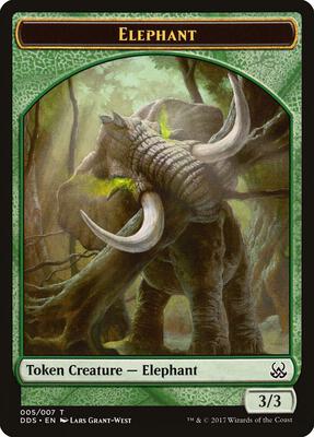 Elephant Token card from Duel Decks: Mind vs. Might