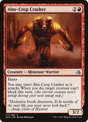 Ahn-Crop Crasher card from Amonkhet
