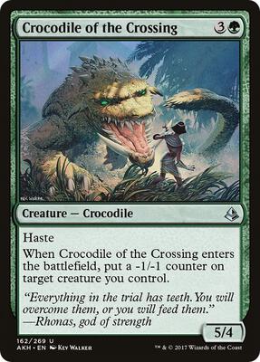 Crocodile of the Crossing card from Amonkhet