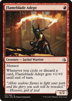 Flameblade Adept card from Amonkhet