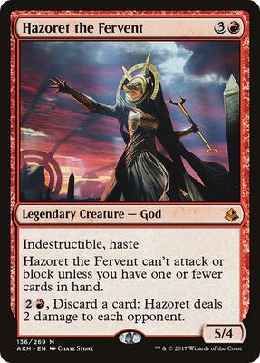 Hazoret the Fervent card from Amonkhet