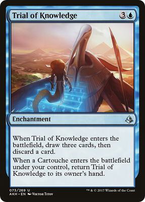 Trial of Knowledge card from Amonkhet