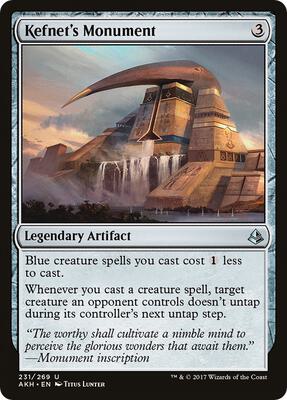 Kefnet's Monument card from Amonkhet