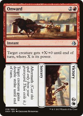 Onward // Victory card from Amonkhet