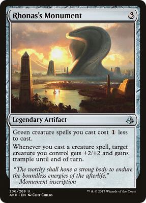 Rhonas's Monument card from Amonkhet
