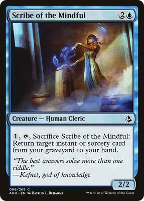 Scribe of the Mindful card from Amonkhet