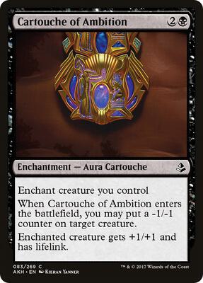 Cartouche of Ambition card from Amonkhet