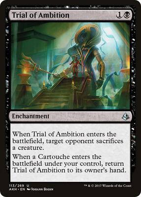 Trial of Ambition card from Amonkhet