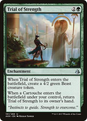 Trial of Strength card from Amonkhet