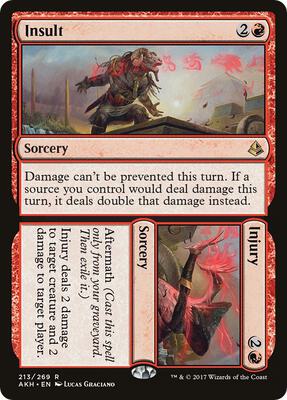 Insult // Injury card from Amonkhet