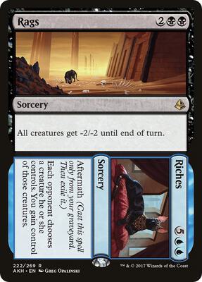 Rags // Riches card from Amonkhet