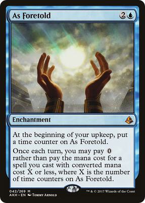 As Foretold card from Amonkhet