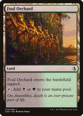 Foul Orchard card from Amonkhet