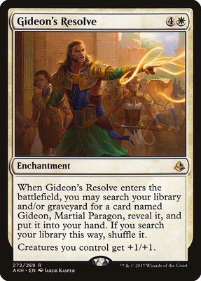 Gideon's Resolve card from Amonkhet