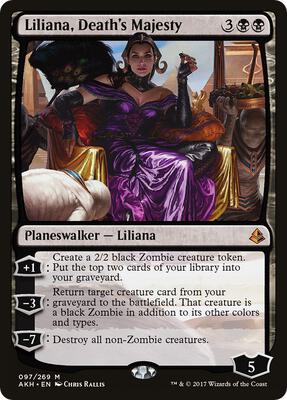 Liliana, Death's Majesty card from Amonkhet