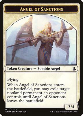 Angel of Sanctions Token card from Amonkhet