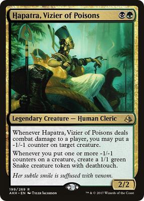 Hapatra, Vizier of Poisons card from Amonkhet