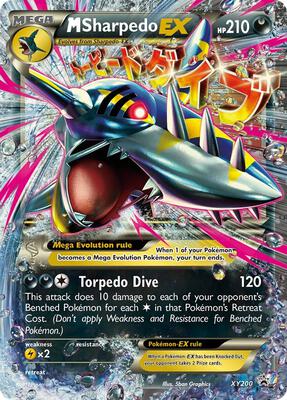 M Sharpedo EX - XY200 card from XY Promos