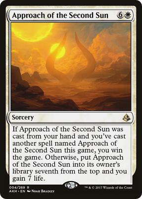 Approach of the Second Sun card from Amonkhet