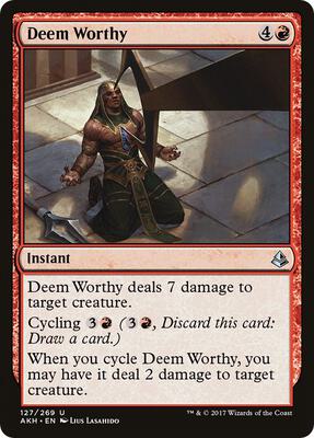 Deem Worthy card from Amonkhet