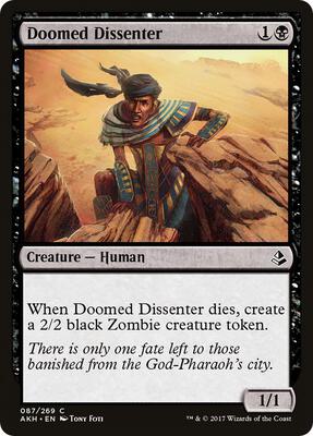 Doomed Dissenter card from Amonkhet