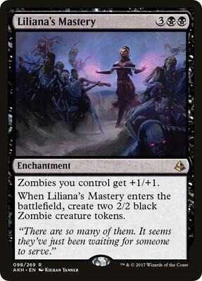 Liliana's Mastery card from Amonkhet
