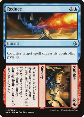 Reduce // Rubble card from Amonkhet