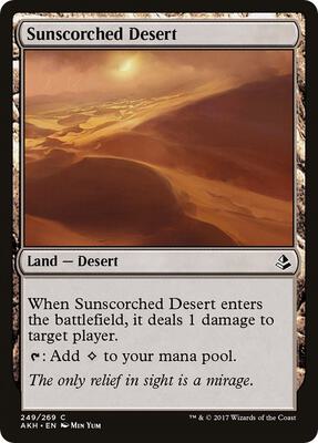 Sunscorched Desert card from Amonkhet