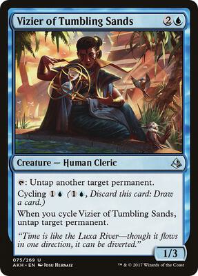 Vizier of Tumbling Sands card from Amonkhet