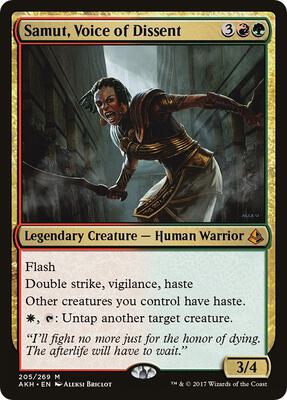 Samut, Voice of Dissent card from Amonkhet