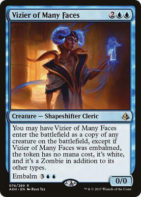 Vizier of Many Faces card from Amonkhet