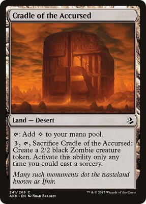 Cradle of the Accursed card from Amonkhet
