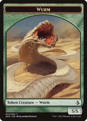 Wurm Token card from Amonkhet