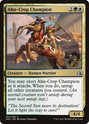Ahn-Crop Champion card from Amonkhet