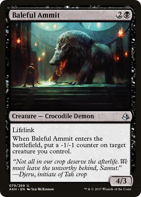 Baleful Ammit card from Amonkhet