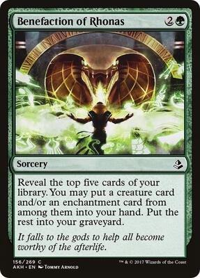 Benefaction of Rhonas card from Amonkhet
