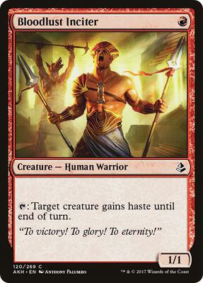 Bloodlust Inciter card from Amonkhet