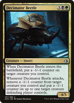 Decimator Beetle card from Amonkhet