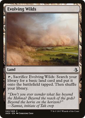 Evolving Wilds card from Amonkhet