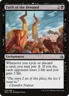 Faith of the Devoted card from Amonkhet